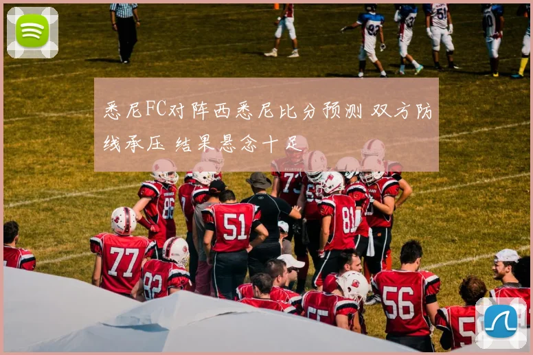 悉尼FC对阵西悉尼比分预测 双方防线承压 结果悬念十足